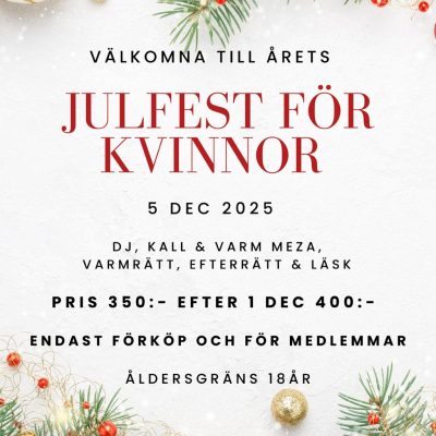 Julfest för kvinnor - 2025-12-05