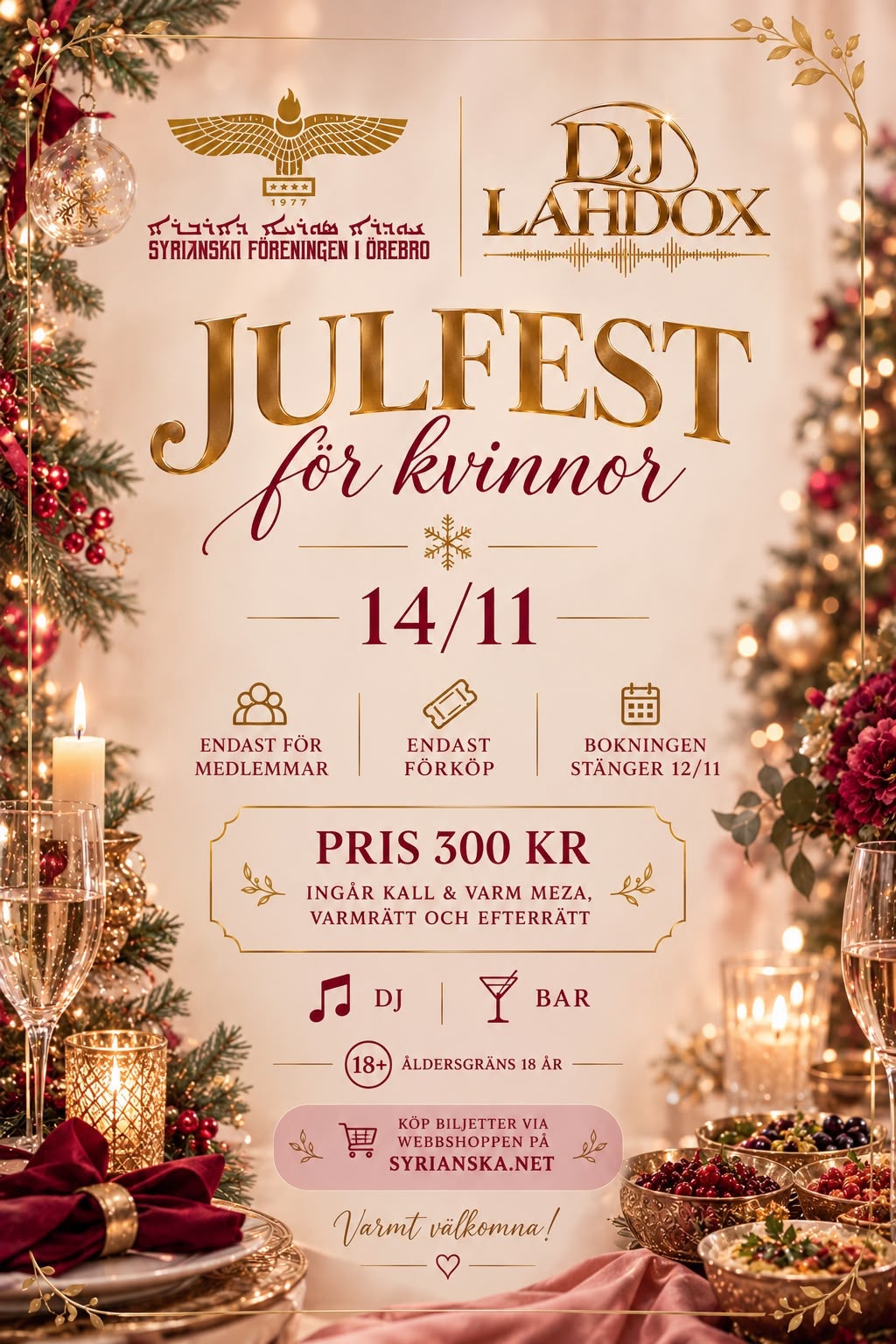 JULFEST FÖR KVINNOR